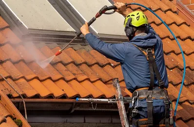 Démoussage et hydrofuge de toiture à Vismes